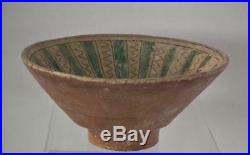 Antique Islamic Medieval 11th13th Century Central Asia Bamiyan Ceramic Bowl