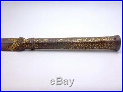 Antique Islamic Persian Ottoman lance head damascened with gold 16th Century
