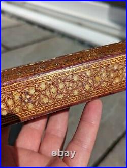 Antique Islamic Persian Paper Mache Qalamdan Scribes Pen Box Qajar c19th FINE