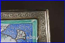 Antique Islamic Persian Silver and Enamel Box Case