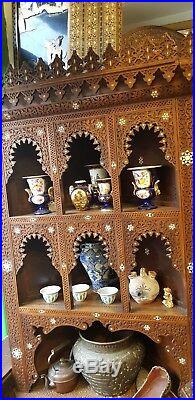 Antique Islamic Syrian Corner Cabinet