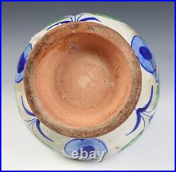 Antique Islamic Terracotta Bottle Vase Spanish Fajalauza Middle Eastern Pottery