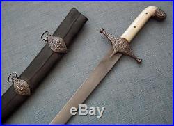 Antique Islamic sword Shamshir Indo Persian Damascus Steel Wootz 17-18 century