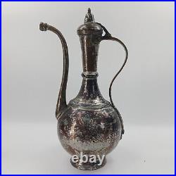 Antique LARGE 16 Estate Ottoman Brass Copper Ewer Very Old