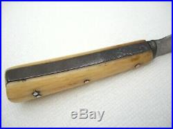 Antique MIDDLE EASTERN Yatagan Wootz BICHAQ KHYBER Turkish KNIFE SHEATH Dagger