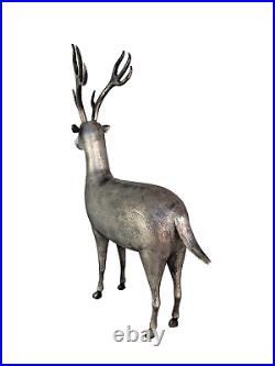 Antique Middle Eastern 84 Solid Silver Standing Deer Figurine