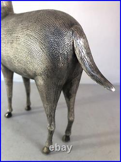 Antique Middle Eastern 84 Solid Silver Standing Deer Figurine