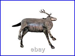 Antique Middle Eastern 84 Solid Silver Standing Deer Figurine