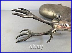 Antique Middle Eastern 84 Solid Silver Standing Deer Figurine