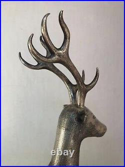 Antique Middle Eastern 84 Solid Silver Standing Deer Figurine