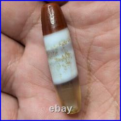 Antique Middle Eastern Chung Dzi Agate Bead Amulet