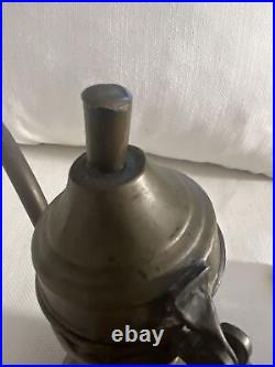 Antique Middle Eastern Copper Coffee Pot, 13 Tall, 10 3/4 Widest withHandle