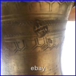 Antique Middle Eastern Dallah Arabic Coffee Pot 10