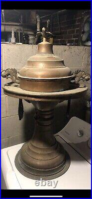 Antique Middle Eastern Hand Crafted Turkish Brass Brazier /cooker/heater/