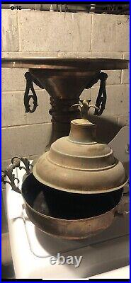 Antique Middle Eastern Hand Crafted Turkish Brass Brazier /cooker/heater/