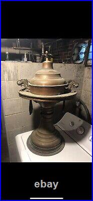 Antique Middle Eastern Hand Crafted Turkish Brass Brazier /cooker/heater/