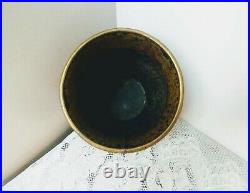 Antique Middle Eastern Hebraic Egyptian Hand Made Brass Pot Planter