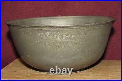 Antique Middle Eastern Islamic Tinned Copper Bowl Early