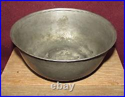 Antique Middle Eastern Islamic Tinned Copper Bowl Early