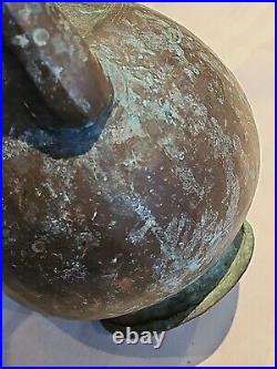 Antique Middle Eastern/Persian Large Tinned Copper Ewer 14 Inches High F/shippin