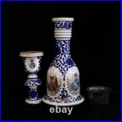 Antique Middle Eastern Porcelain Hookah, 19th C