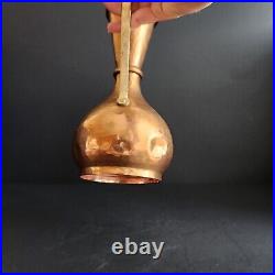 Antique Middle Eastern Style Copper Coffee Pot 9.25x7.5x4.5 VTG