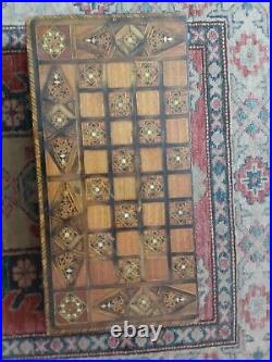 Antique Middle Eastern Syrian Backgammon