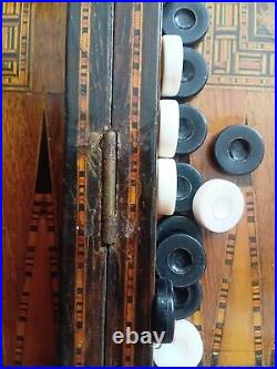 Antique Middle Eastern Syrian Backgammon