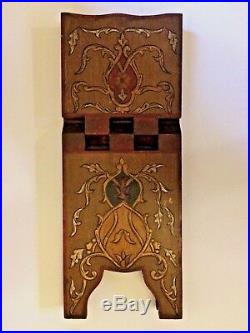 Antique Middle Eastern Wooden Painted Book Holder Stand
