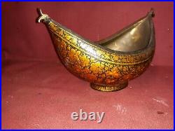 Antique Middle Eastern or Asian Lacquer Bowl Kashmiri