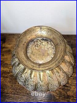 Antique Mixed Metal Brass Inside Copper Bowl 6.5