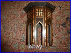 Antique Moorish Style Inlaid Mother of Pearl Islamic Prayer Table. Wooden