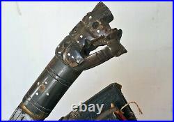 Antique Nepal Big Kukri KHUKURI knife DAGGER dirk withScabbard unusual HILT RARE