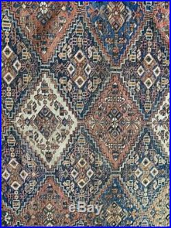 Antique Nice Worn Patina Traditionally Middle Eastern rug Oriental 132.5 x 163cm