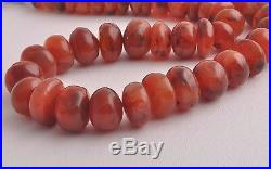 Antique Old Carnelian Agate beads Necklace-trade beads strand-middle eastern