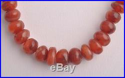 Antique Old Carnelian Agate beads Necklace-trade beads strand-middle eastern