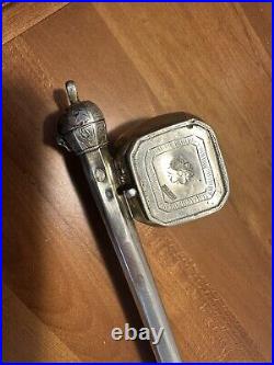 Antique Ottoman Empire DIVIT QALAMDAN Silver Traveling TUGRA Pen Case + Inkwell