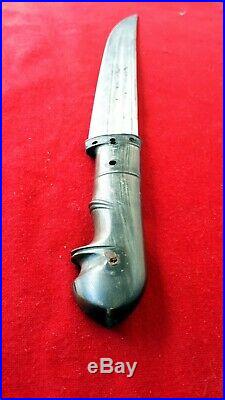 Antique Ottoman Russian Empire Georgian Dagger Dirk Kinjal Knife wootz Blade