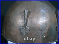 Antique Ottoman Turkish Helmet with Crescent Moon Top Chainmail Type Decorative