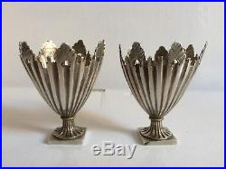 Antique Pair Of Turkish Ottoman Islamic Cup Holder'Zarf' Silver Or Egg Cup
