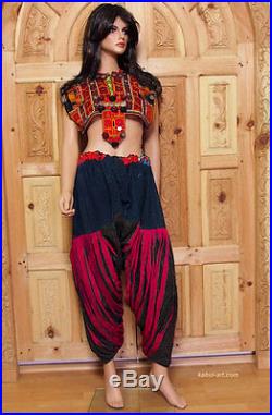 Antique Pakistan Afghan nuristan kohistan Hose jumlo women trousers pants No-5