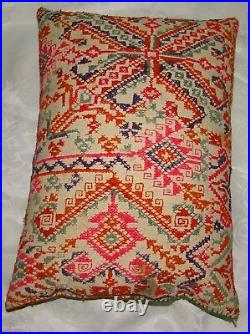 Antique Palestine Palestinian Embroidery Handmade Pillow Cover Cloth Traditional