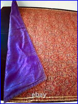 Antique Persian Hand Woven & Embroidered Paisley Boteh Kashmir XX298
