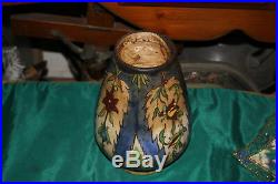Antique Persian Islamic Middle Eastern Pottery Vase-Primitive Painted Colors
