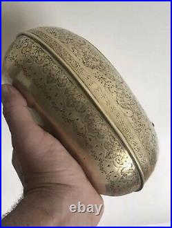 Antique Persian Middle Eastern Brass Kashkool