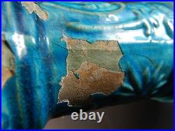 Antique Persian Ottoman Iznik Kashan Egypt Turquoise Glazed Vase Possibly Seljuk