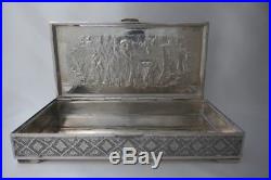 Antique Persian Silver Box, Hallmarked'84
