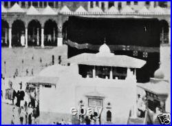 Antique Photo Mecca Makkah Kaaba Saudi Arabia Islam Hajj Hejaz Black White 1924