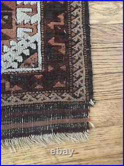 Antique Rug Middle Eastern Baluchistan Wool 3 X 5