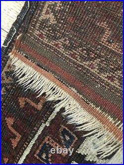 Antique Rug Middle Eastern Baluchistan Wool 3 X 5